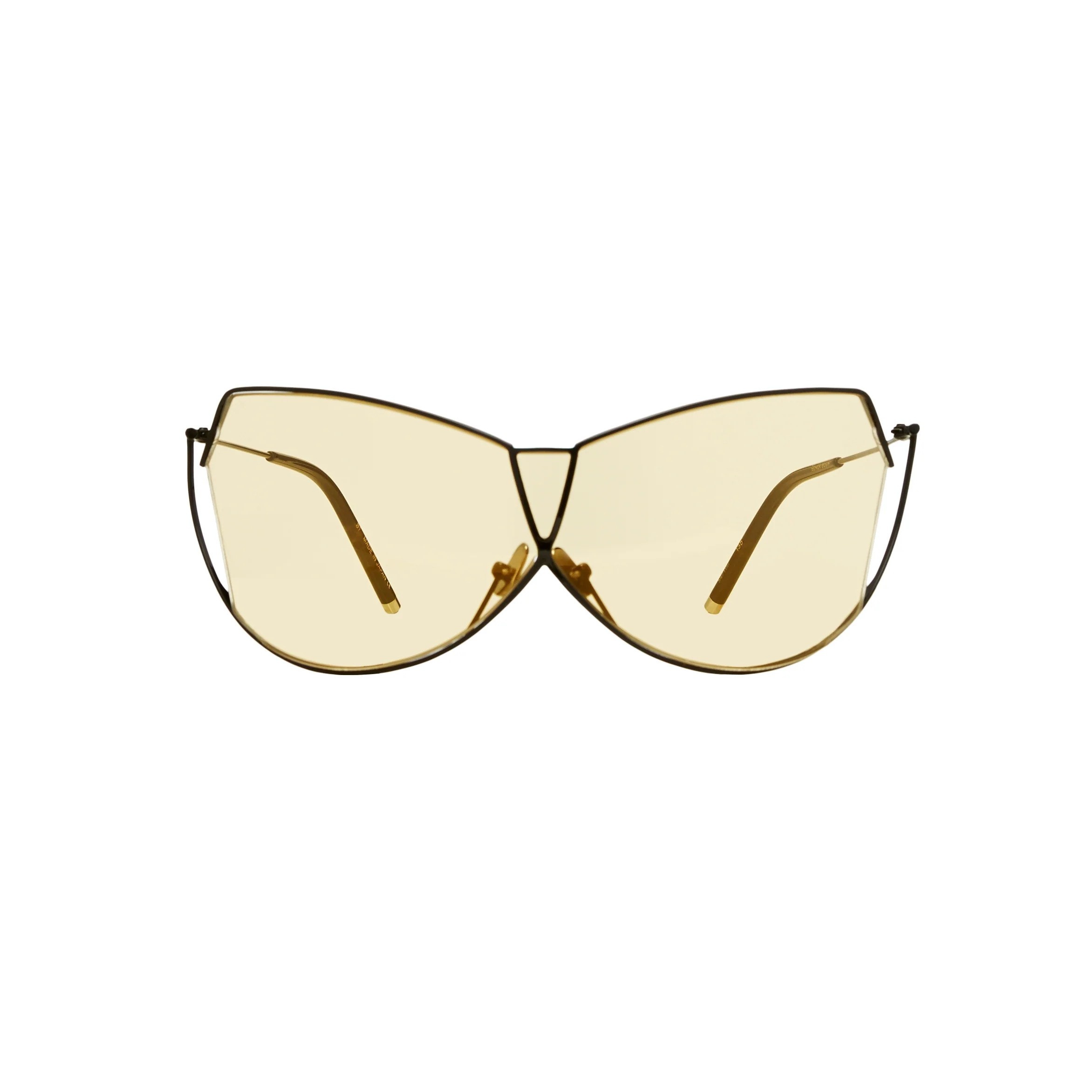 Qızılı Metal Çərçivəli Oversize Eynək