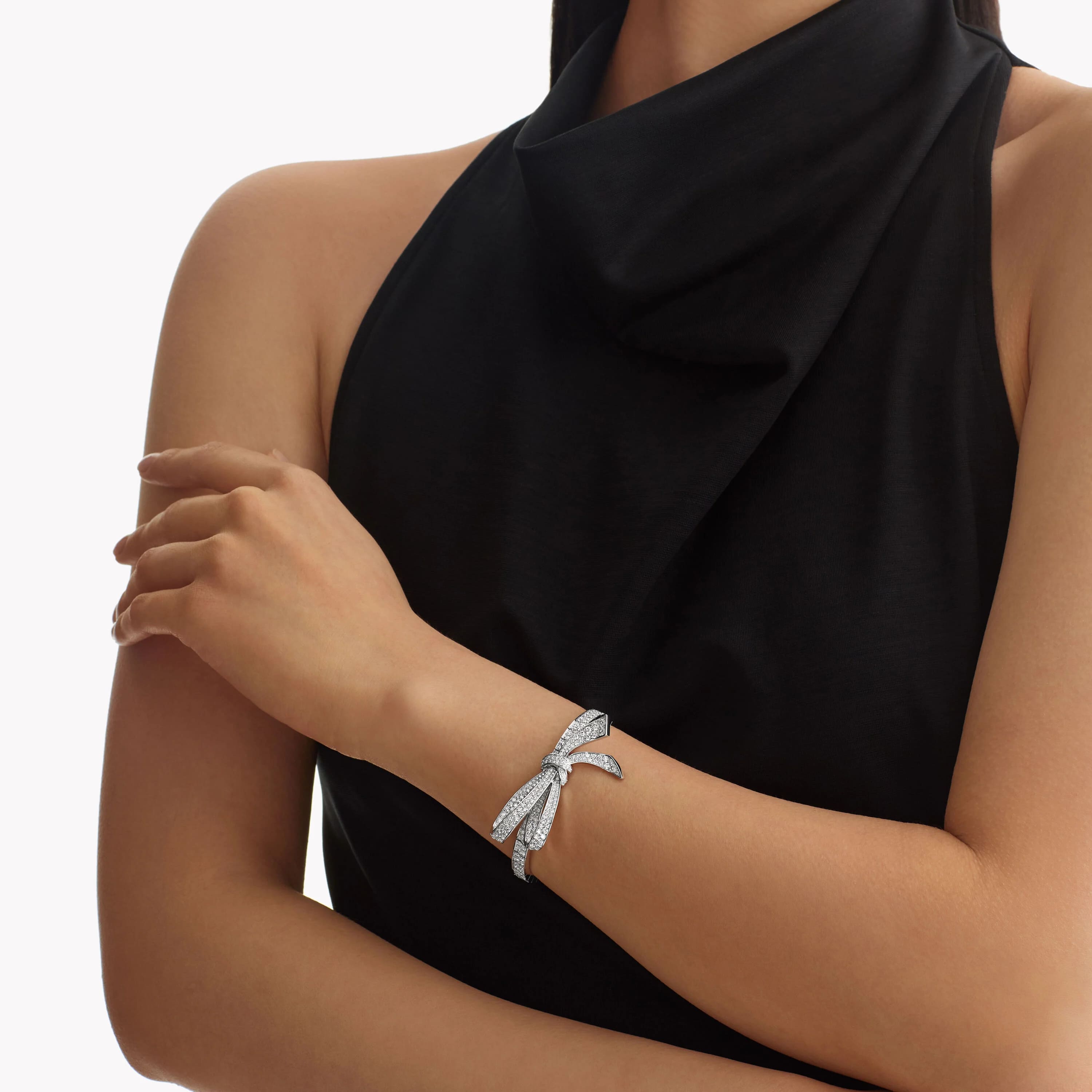 Ağ Qızıl və Brilyant Lent Dizaynlı Qolbaq - hover